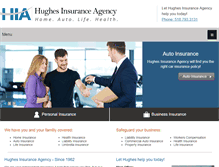 Tablet Screenshot of hughesinsurance.com